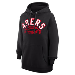 San Francisco 49ers Starter Unisex Half Ball Team Fleece Pullover Hoodie Black - NFL