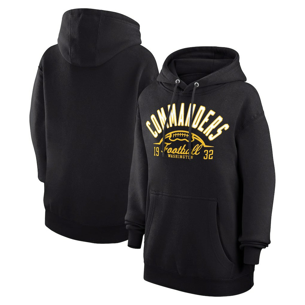 Washington Commanders Starter Unisex Half Ball Team Fleece Pullover Hoodie Black - NFL