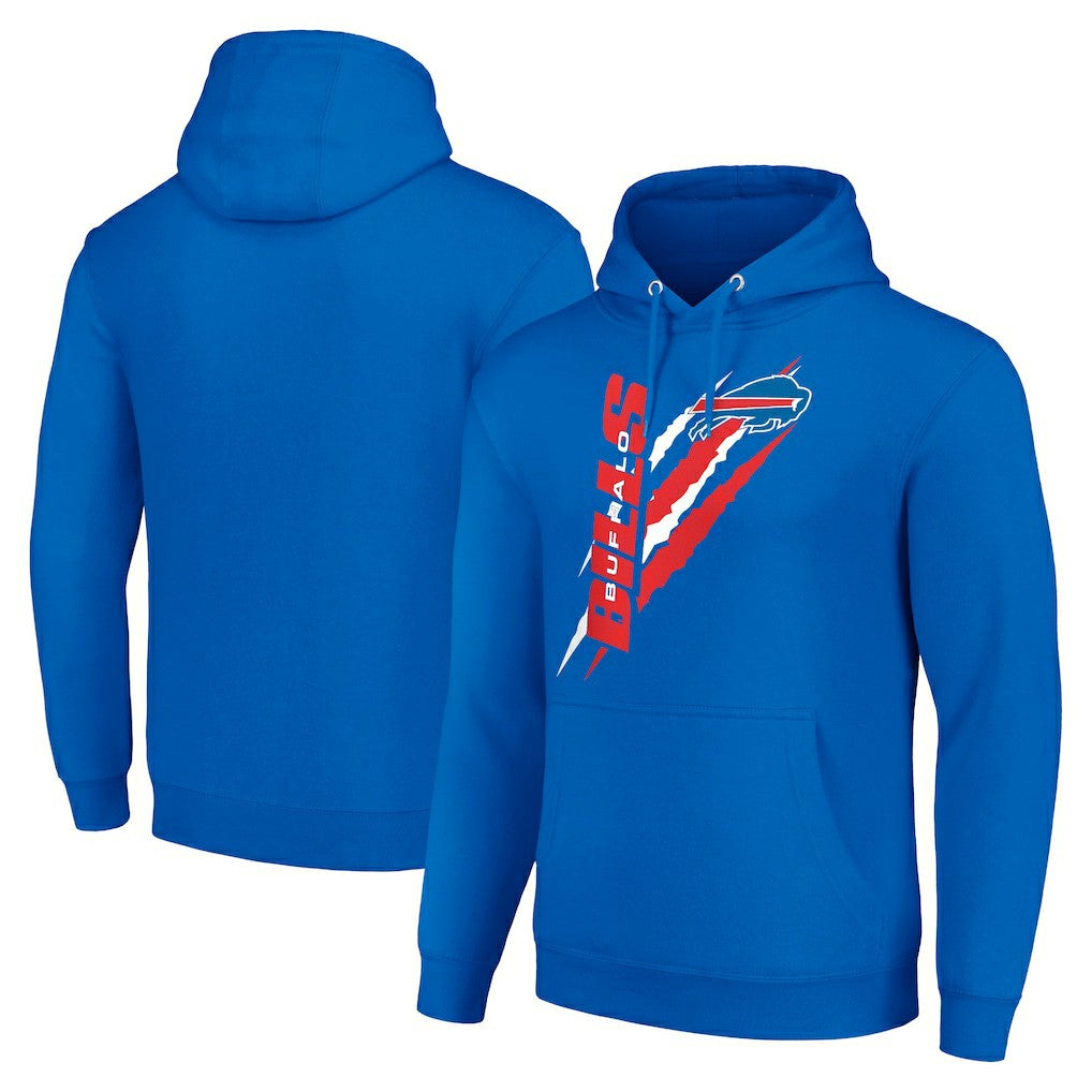 Buffalo Bills Starter Unisex Color Scratch Fleece Pullover Hoodie Royal - NFL