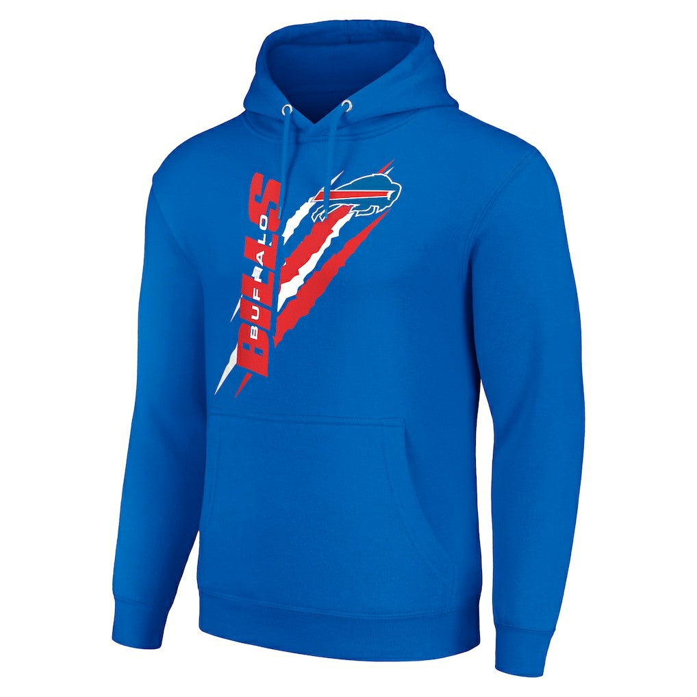 Buffalo Bills Starter Unisex Color Scratch Fleece Pullover Hoodie Royal - NFL
