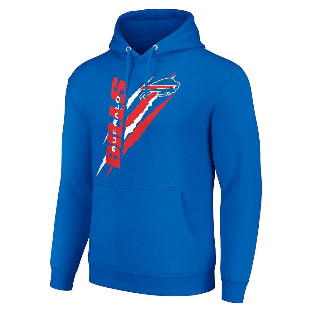 Buffalo Bills Starter Unisex Color Scratch Fleece Pullover Hoodie Royal - NFL