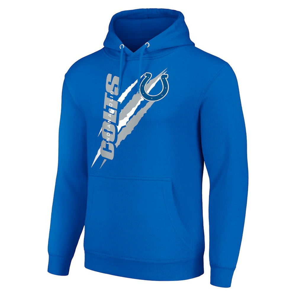 Indianapolis Colts Starter Unisex Color Scratch Fleece Pullover Hoodie Royal - NFL