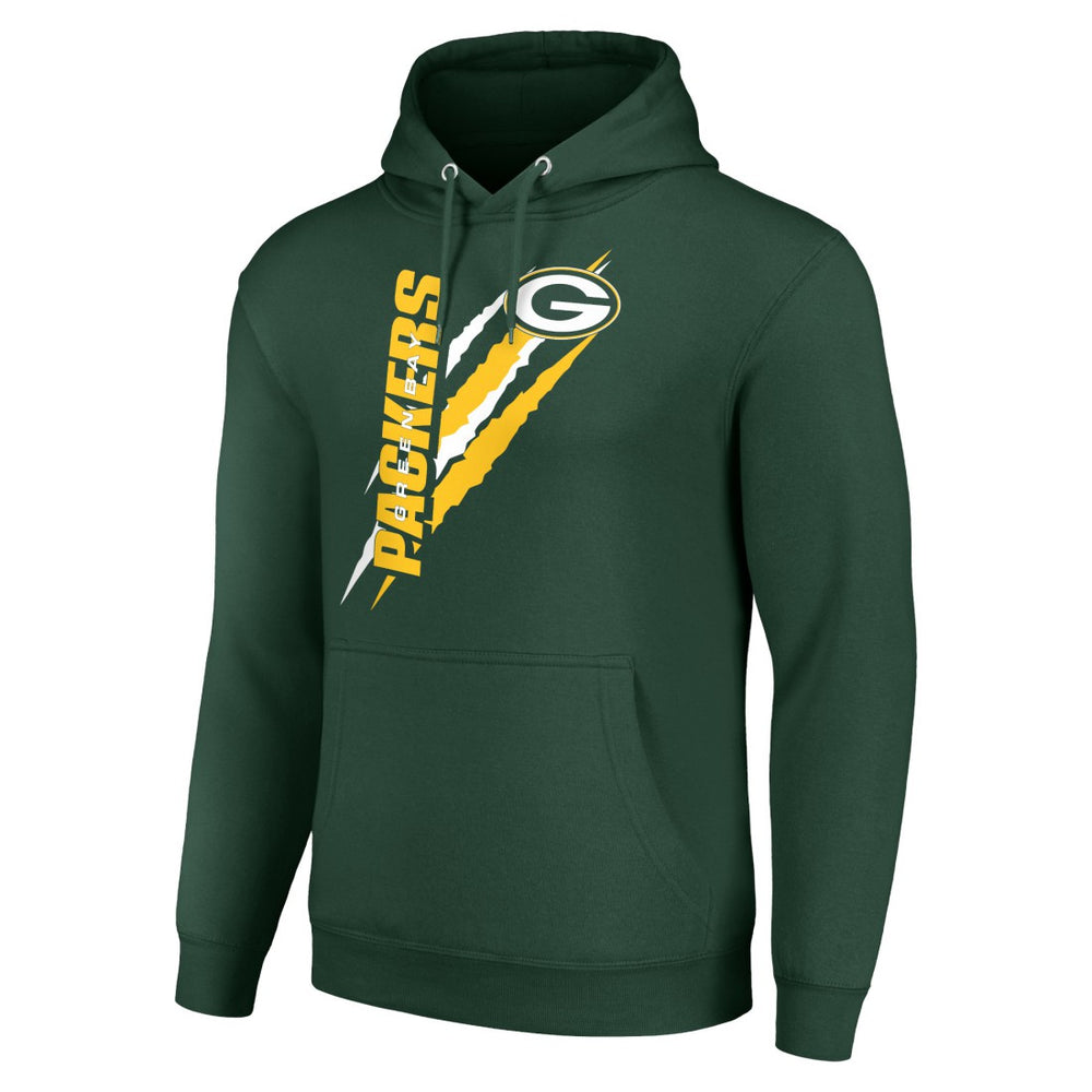 Green Bay Packers Starter Unisex Color Scratch Fleece Pullover Hoodie Green - NFL