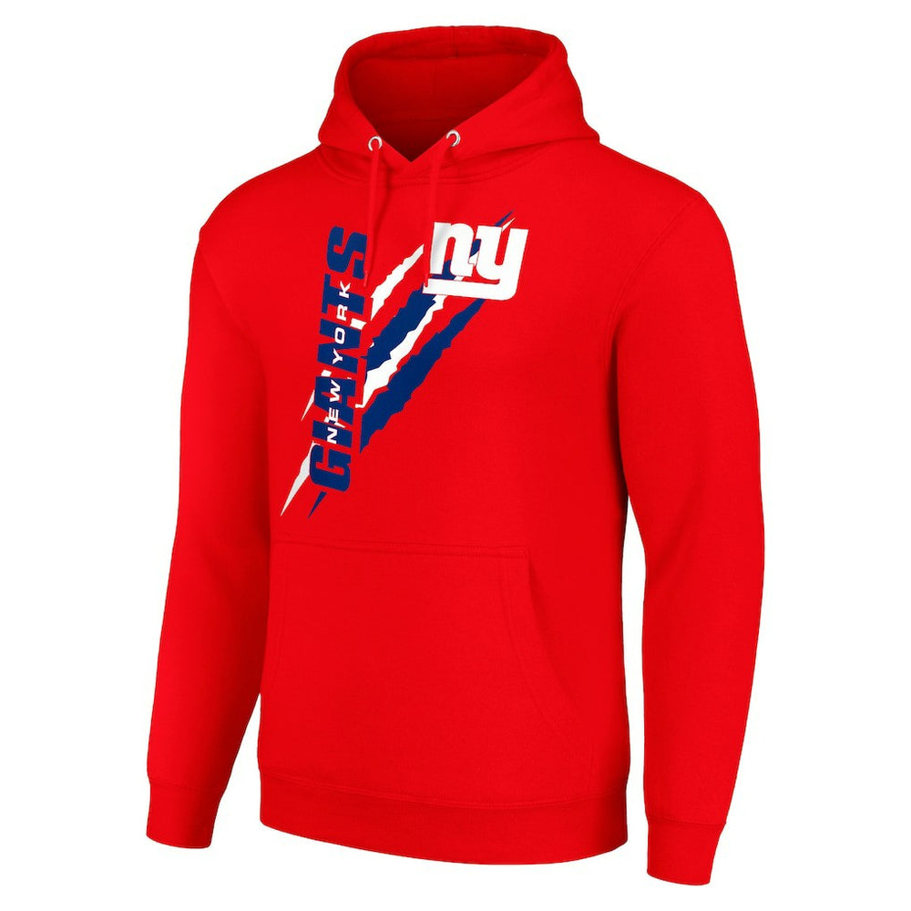 New York Giants Starter Unisex Color Scratch Fleece Pullover Hoodie Red - NFL