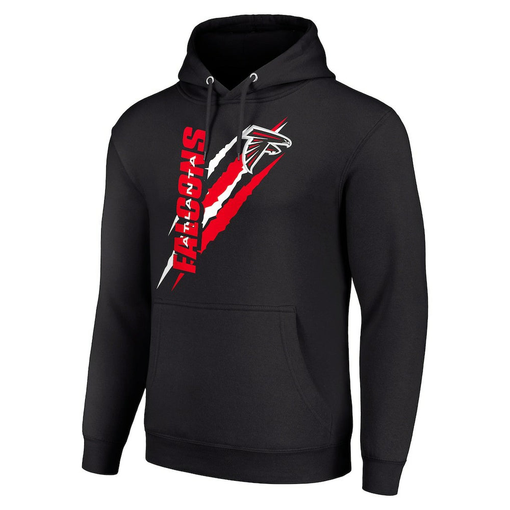 Atlanta Falcons Starter Unisex Color Scratch Fleece Pullover Hoodie Black - NFL