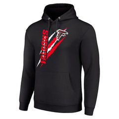 Atlanta Falcons Starter Unisex Color Scratch Fleece Pullover Hoodie Black - NFL