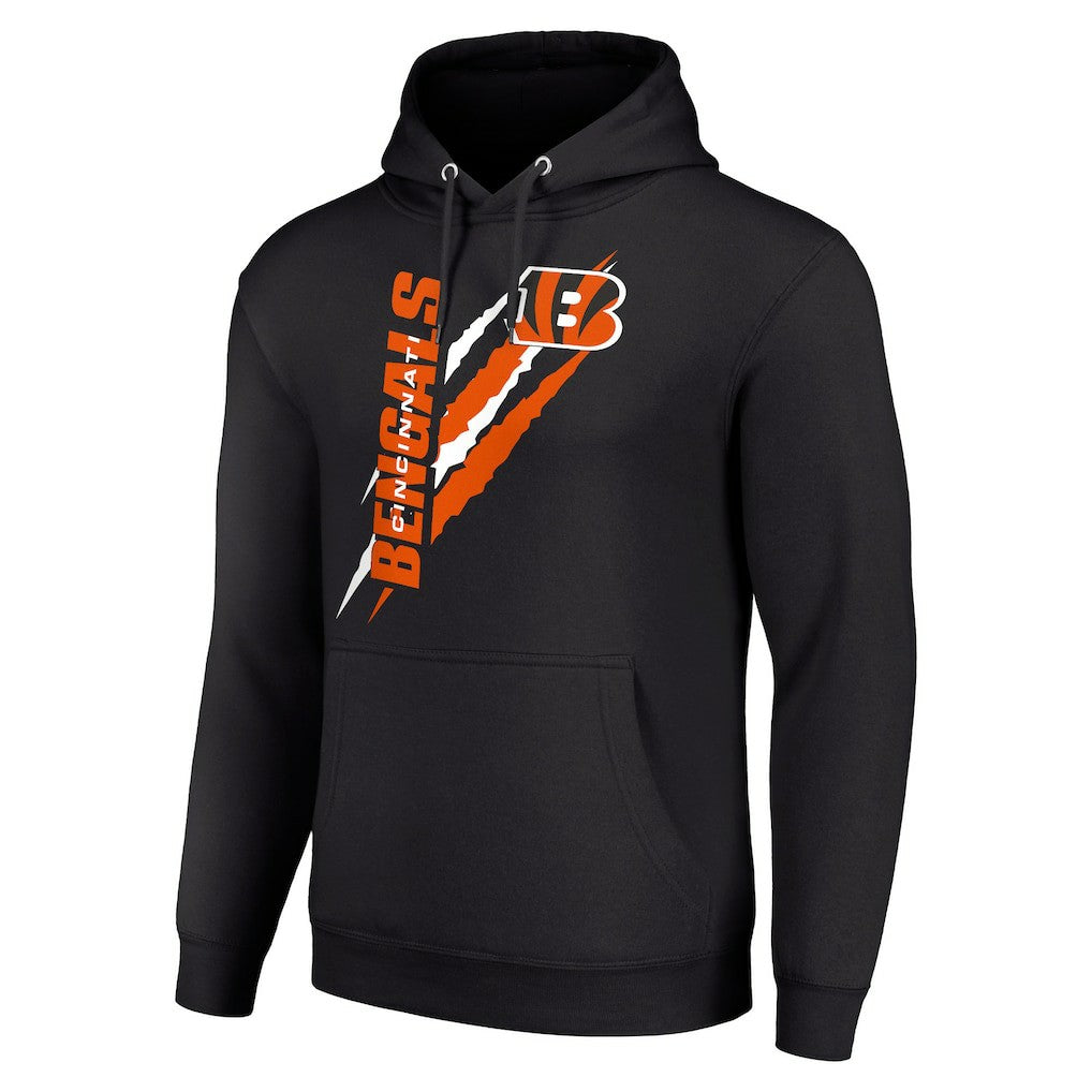 Cincinnati Bengals Starter Unisex Color Scratch Fleece Pullover Hoodie Black - NFL
