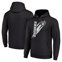 Las Vegas Raiders Starter Unisex Color Scratch Fleece Pullover Hoodie Black - NFL