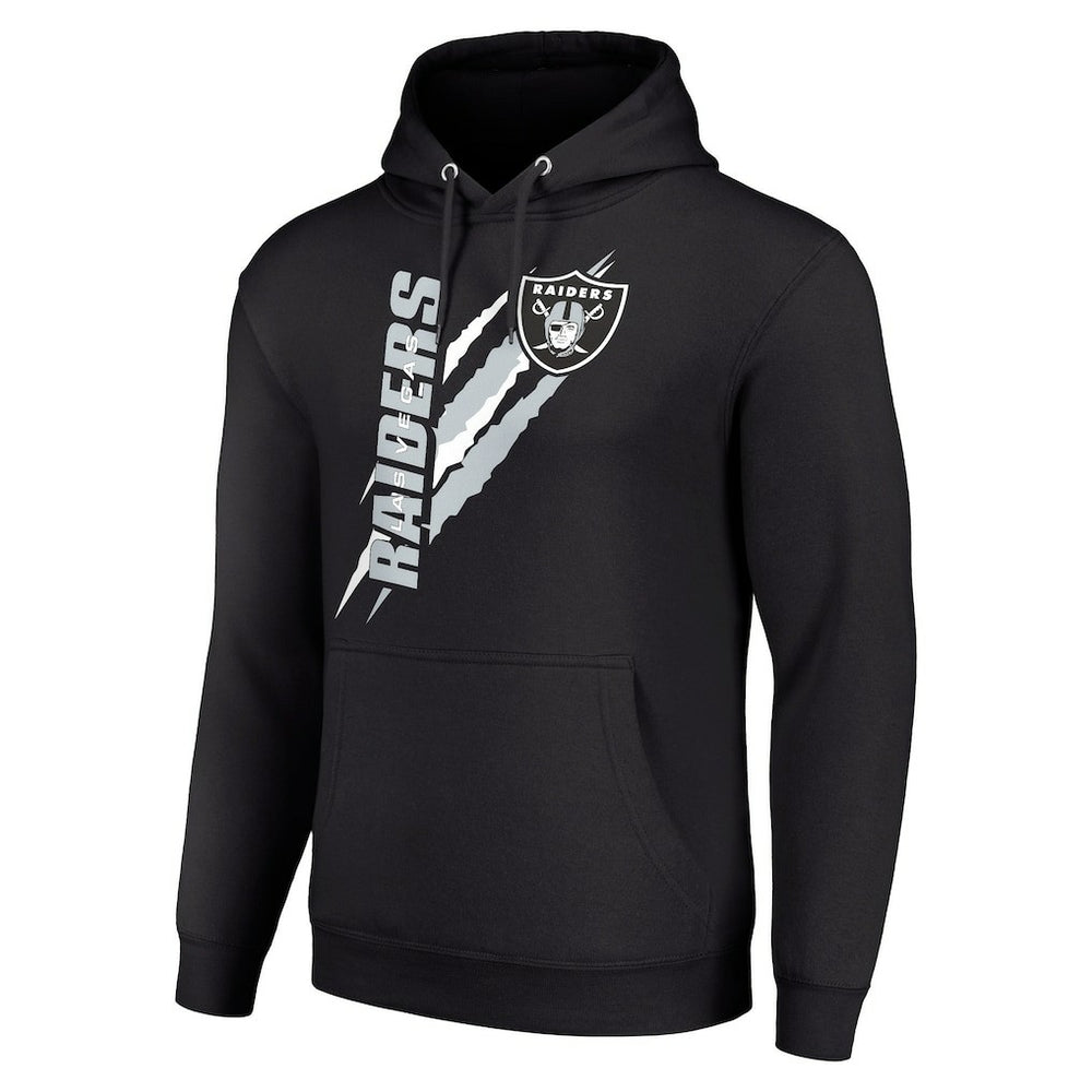 Las Vegas Raiders Starter Unisex Color Scratch Fleece Pullover Hoodie Black - NFL