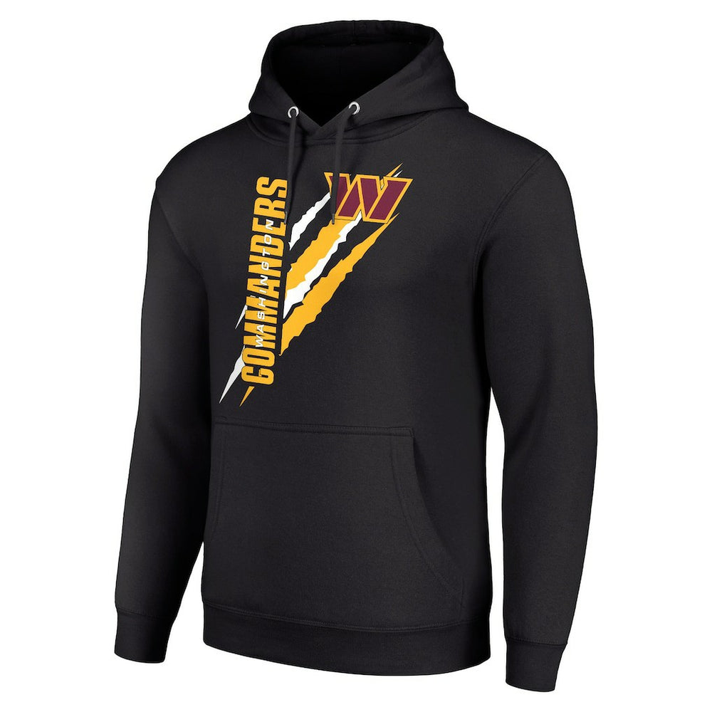 Washington Commanders Starter Unisex Color Scratch Fleece Pullover Hoodie Black - NFL