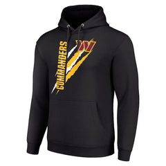 Washington Commanders Starter Unisex Color Scratch Fleece Pullover Hoodie Black - NFL