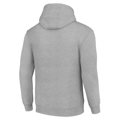Carolina Panthers Starter Unisex Color Scratch Fleece Pullover Hoodie Heather Gray - NFL