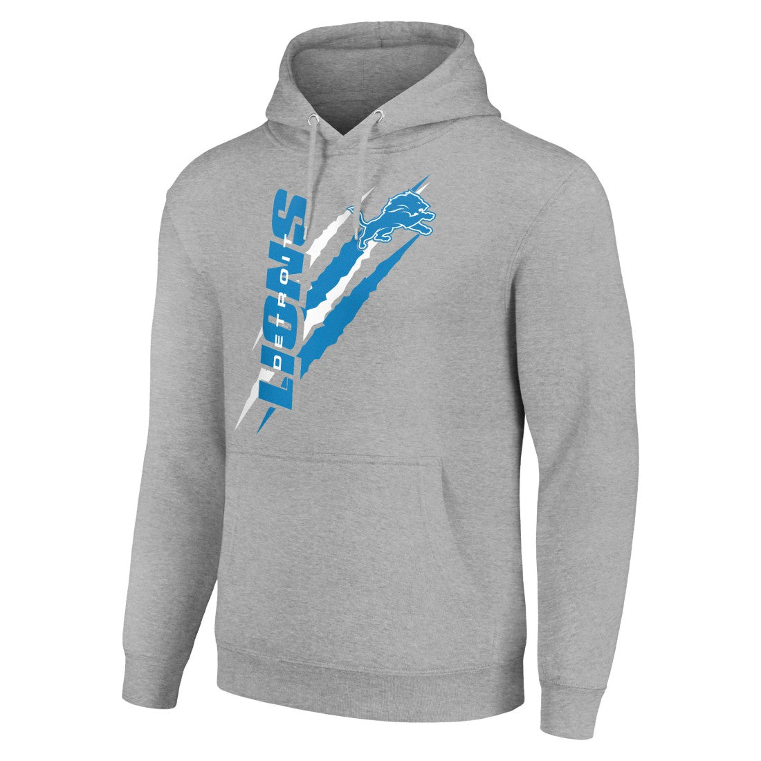 Detroit Lions Starter Unisex Color Scratch Fleece Pullover Hoodie Heather Gray - NFL