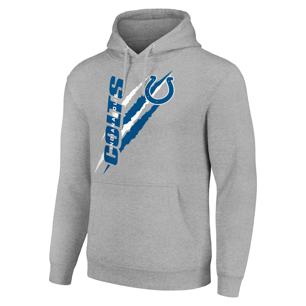 Indianapolis Colts Starter Unisex Color Scratch Fleece Pullover Hoodie Heather Gray - NFL