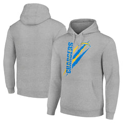 Los Angeles Chargers Starter Unisex Color Scratch Fleece Pullover Hoodie Heather Gray - NFL