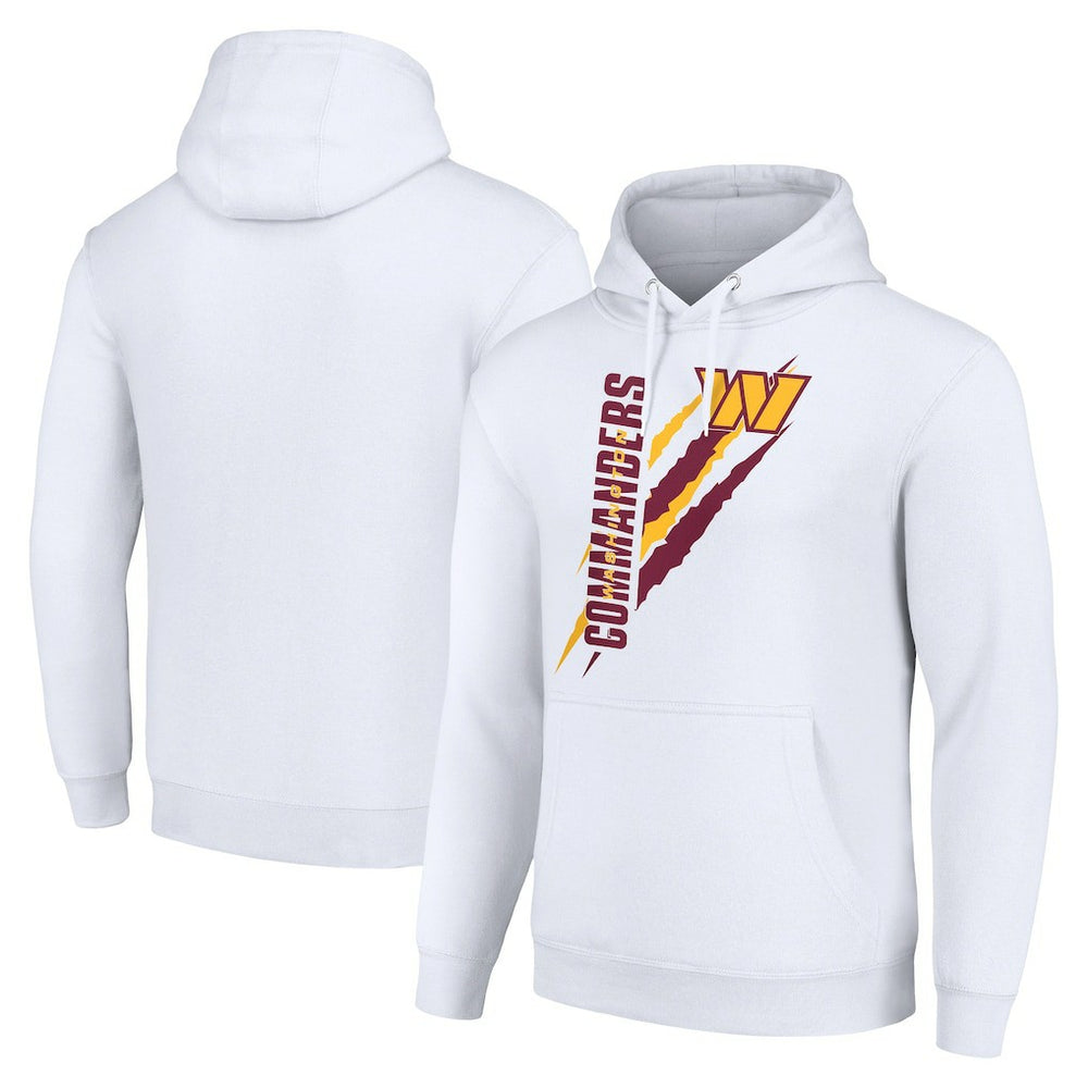 Washington Commanders Starter Unisex Color Scratch Fleece Pullover Hoodie White - NFL