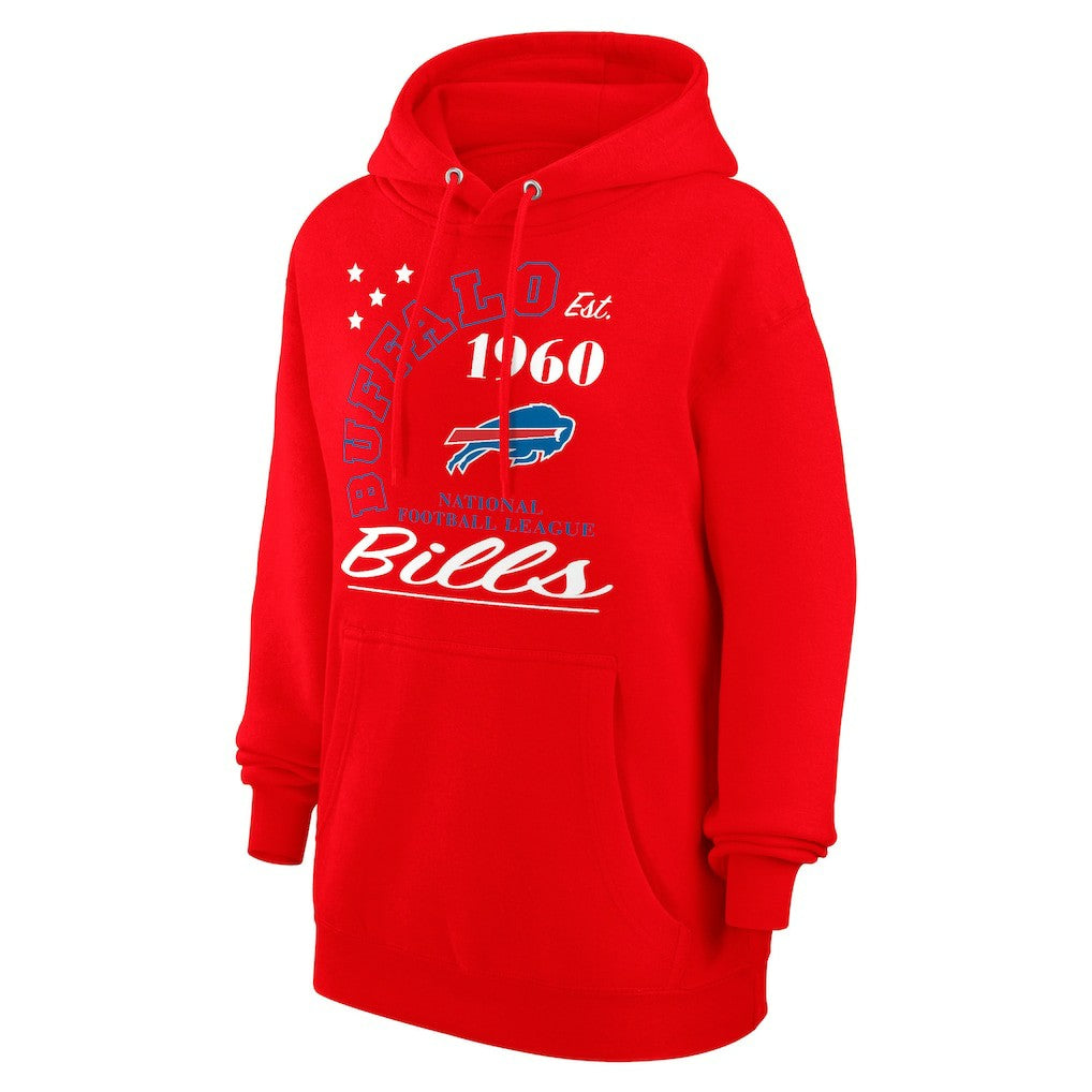 Buffalo Bills Starter Unisex Arch Team Fleece Pullover Hoodie Red - NFL
