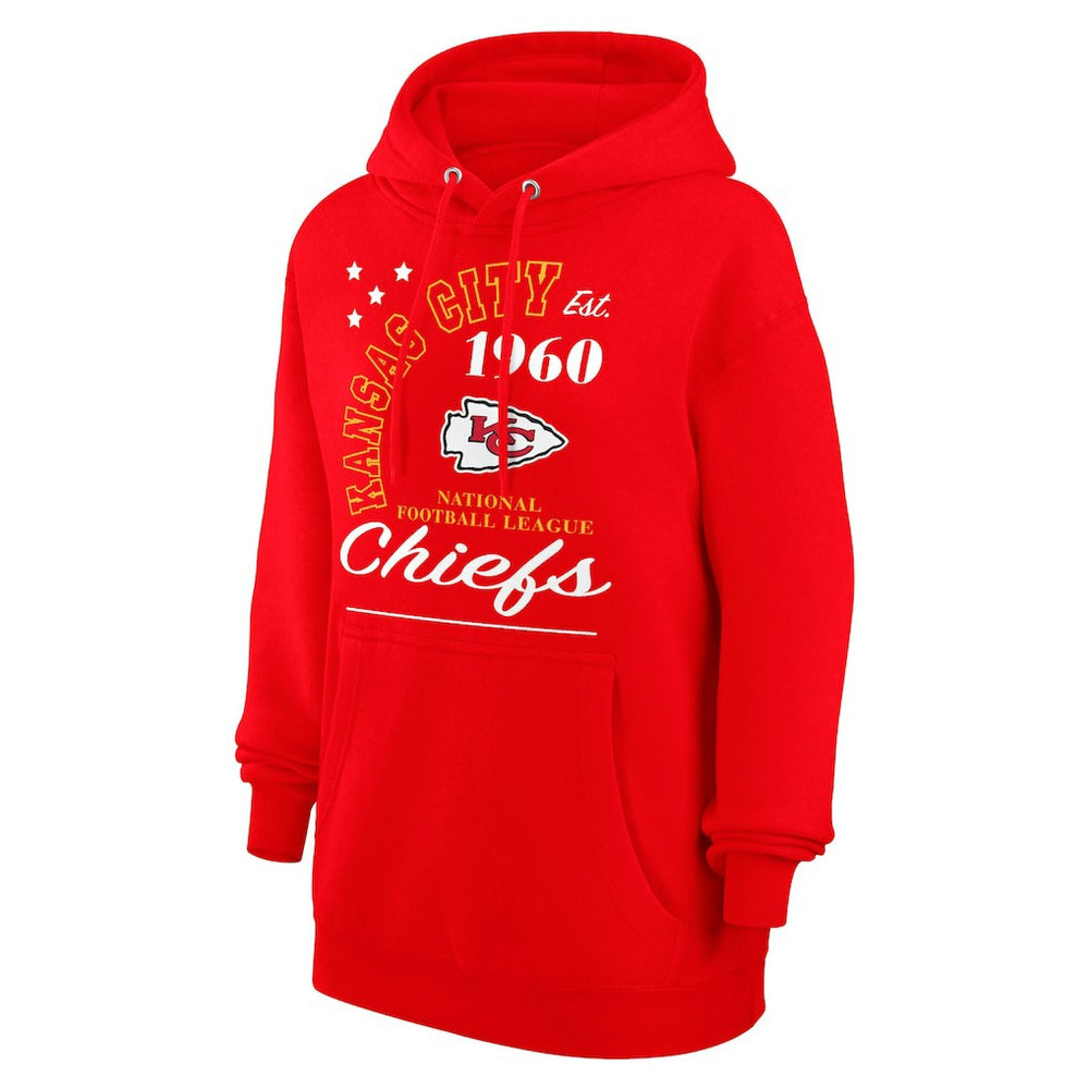 Kansas City Chiefs Starter Unisex Arch Team Fleece Pullover Hoodie Red - NFL