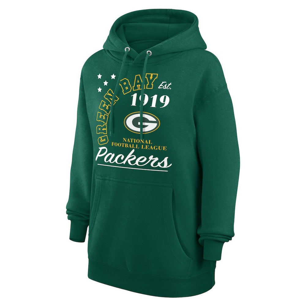 Green Bay Packers Starter Unisex Arch Team Fleece Pullover Hoodie Green - NFL
