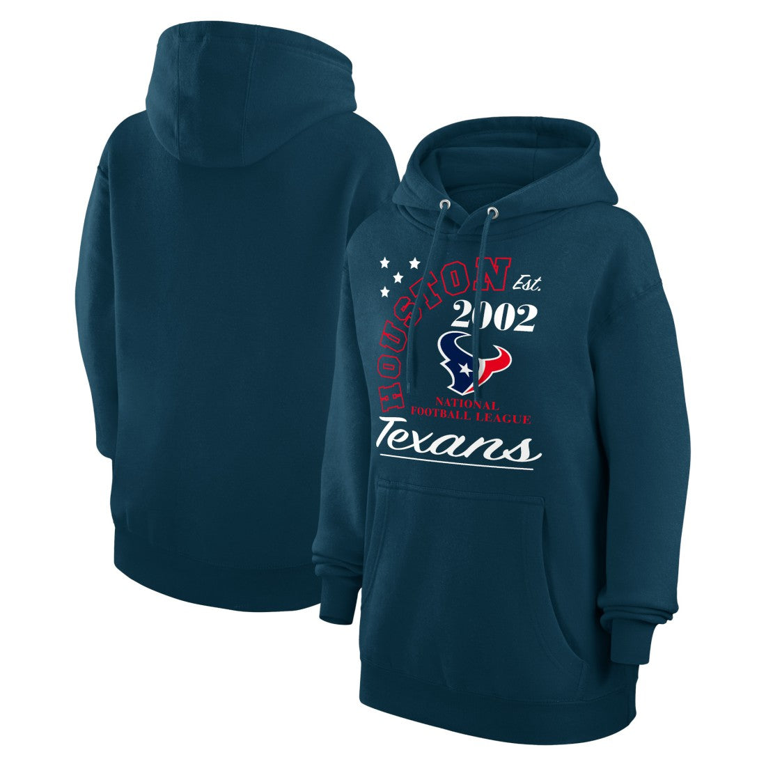 Houston Texans Starter Unisex Arch Team Fleece Pullover Hoodie Navy - NFL