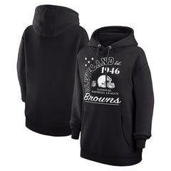 Cleveland Browns Starter Unisex Arch Team Fleece Pullover Hoodie Black - NFL