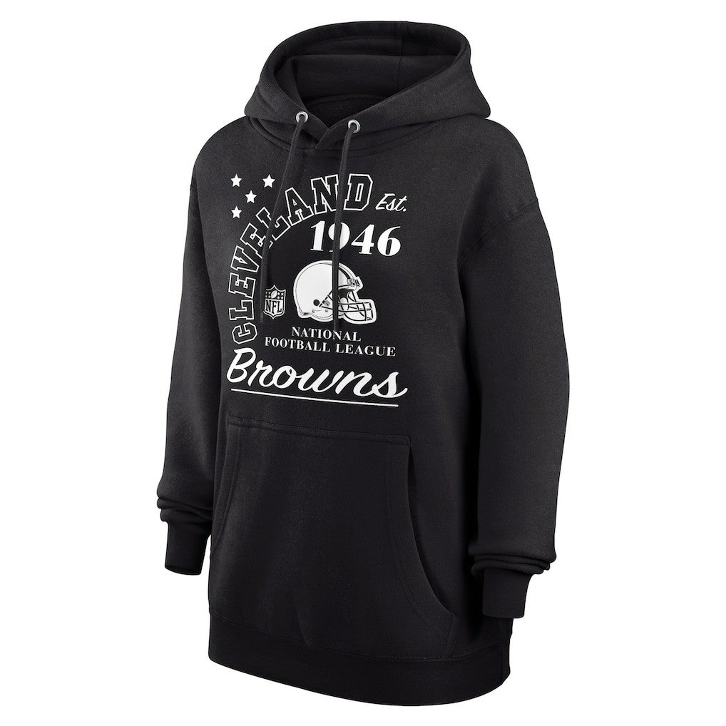 Cleveland Browns Starter Unisex Arch Team Fleece Pullover Hoodie Black - NFL