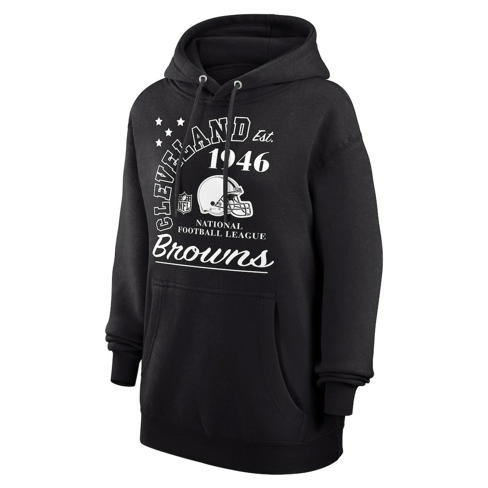 Cleveland Browns Starter Unisex Arch Team Fleece Pullover Hoodie Black - NFL