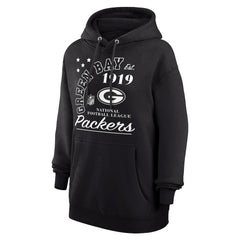 Green Bay Packers Starter Unisex Arch Team Fleece Pullover Hoodie Black - NFL