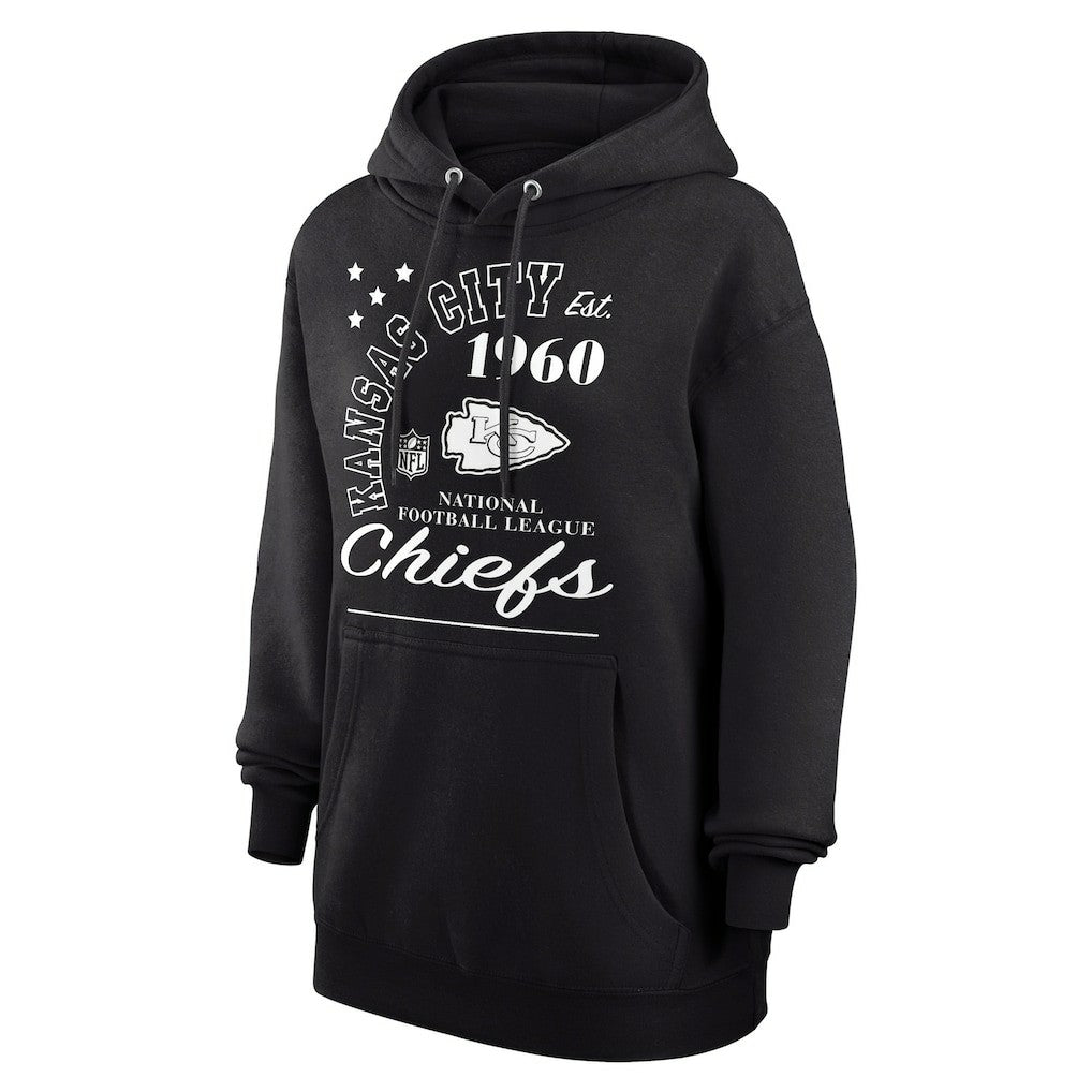 Kansas City Chiefs Starter Unisex Arch Team Fleece Pullover Hoodie Black - NFL