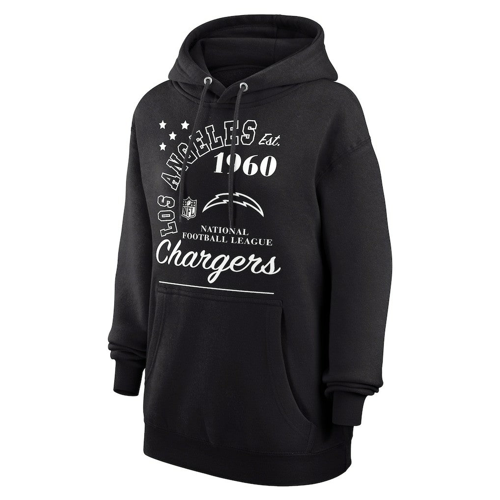Los Angeles Chargers Starter Unisex Arch Team Fleece Pullover Hoodie Black - NFL
