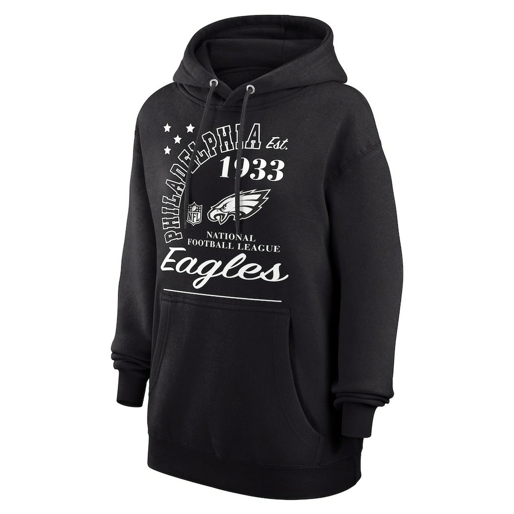 Philadelphia Eagles Starter Unisex Arch Team Fleece Pullover Hoodie Black - NFL