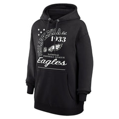 Philadelphia Eagles Starter Unisex Arch Team Fleece Pullover Hoodie Black - NFL