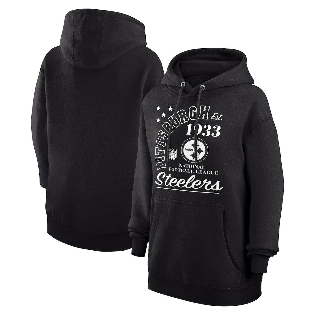 Pittsburgh Steelers Starter Unisex Arch Team Fleece Pullover Hoodie Black - NFL