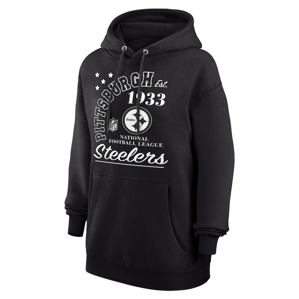 Pittsburgh Steelers Starter Unisex Arch Team Fleece Pullover Hoodie Black - NFL
