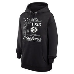 Pittsburgh Steelers Starter Unisex Arch Team Fleece Pullover Hoodie Black - NFL
