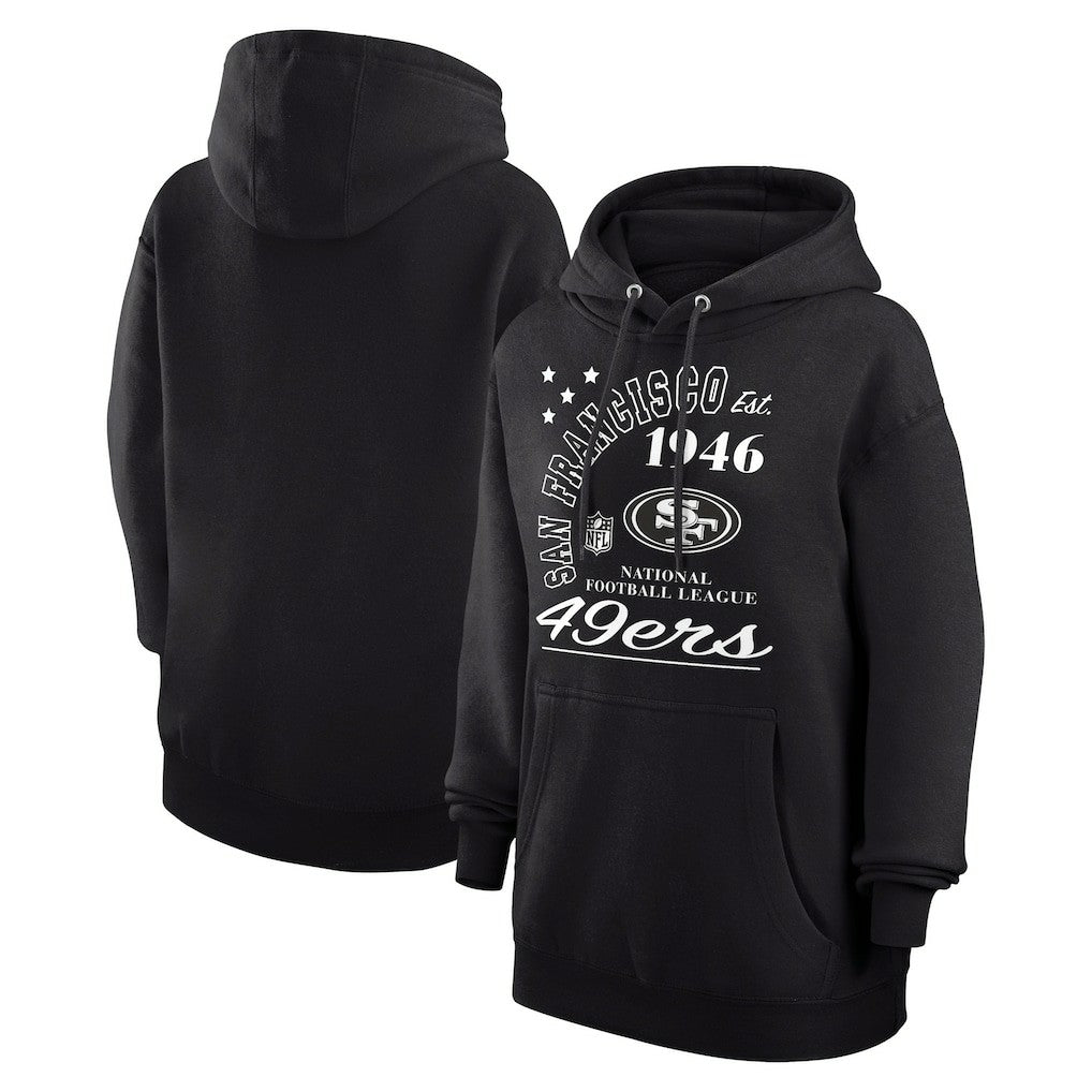 San Francisco 49ers Starter Unisex Arch Team Fleece Pullover Hoodie Black - NFL