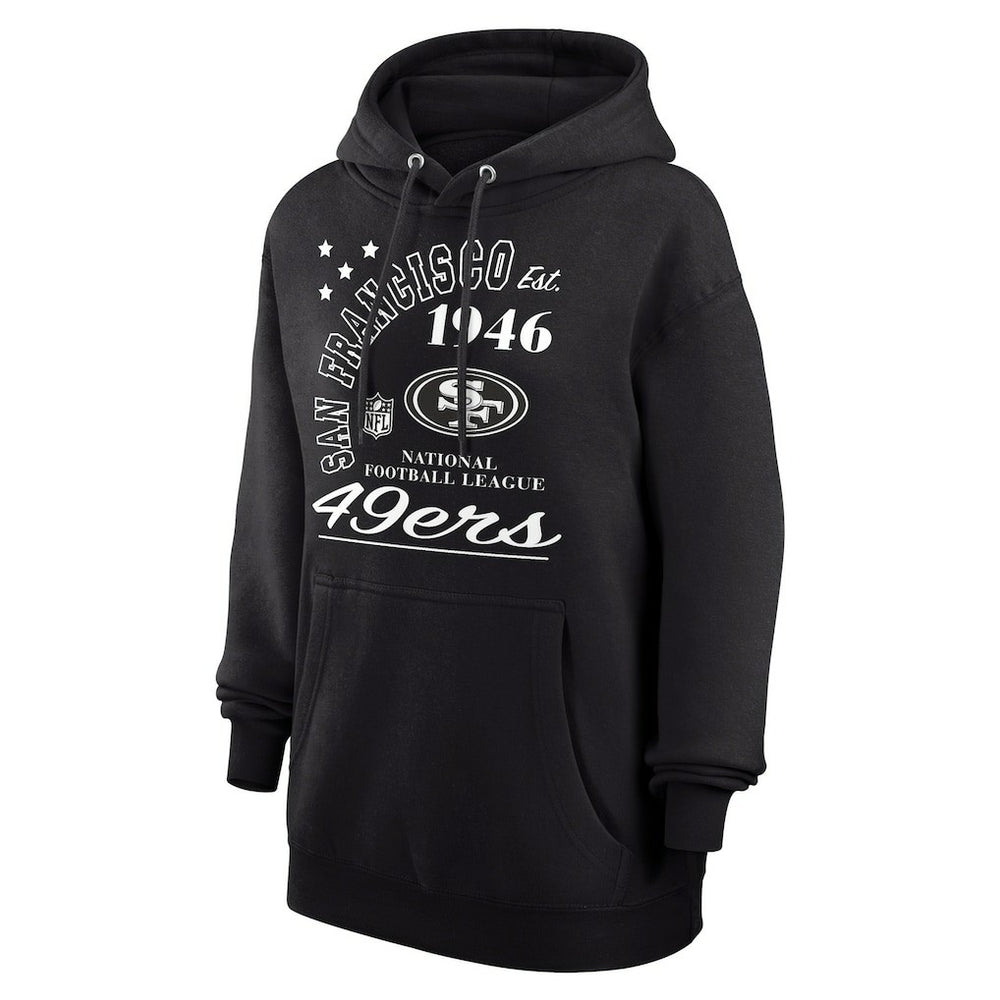 San Francisco 49ers Starter Unisex Arch Team Fleece Pullover Hoodie Black - NFL