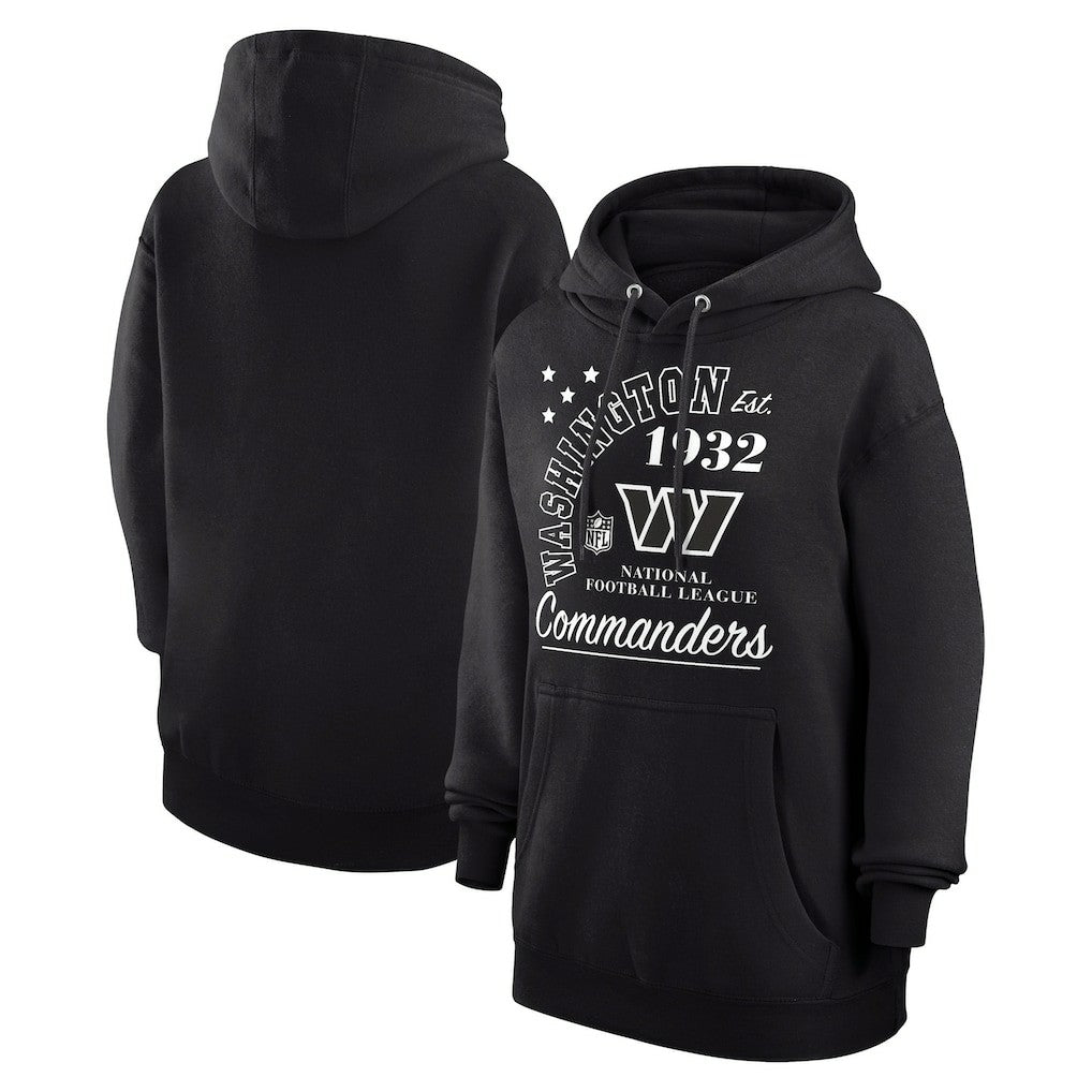 Washington Commanders Starter Unisex Arch Team Fleece Pullover Hoodie Black - NFL