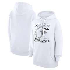 Atlanta Falcons Starter Unisex Arch Team Fleece Pullover Hoodie White - NFL