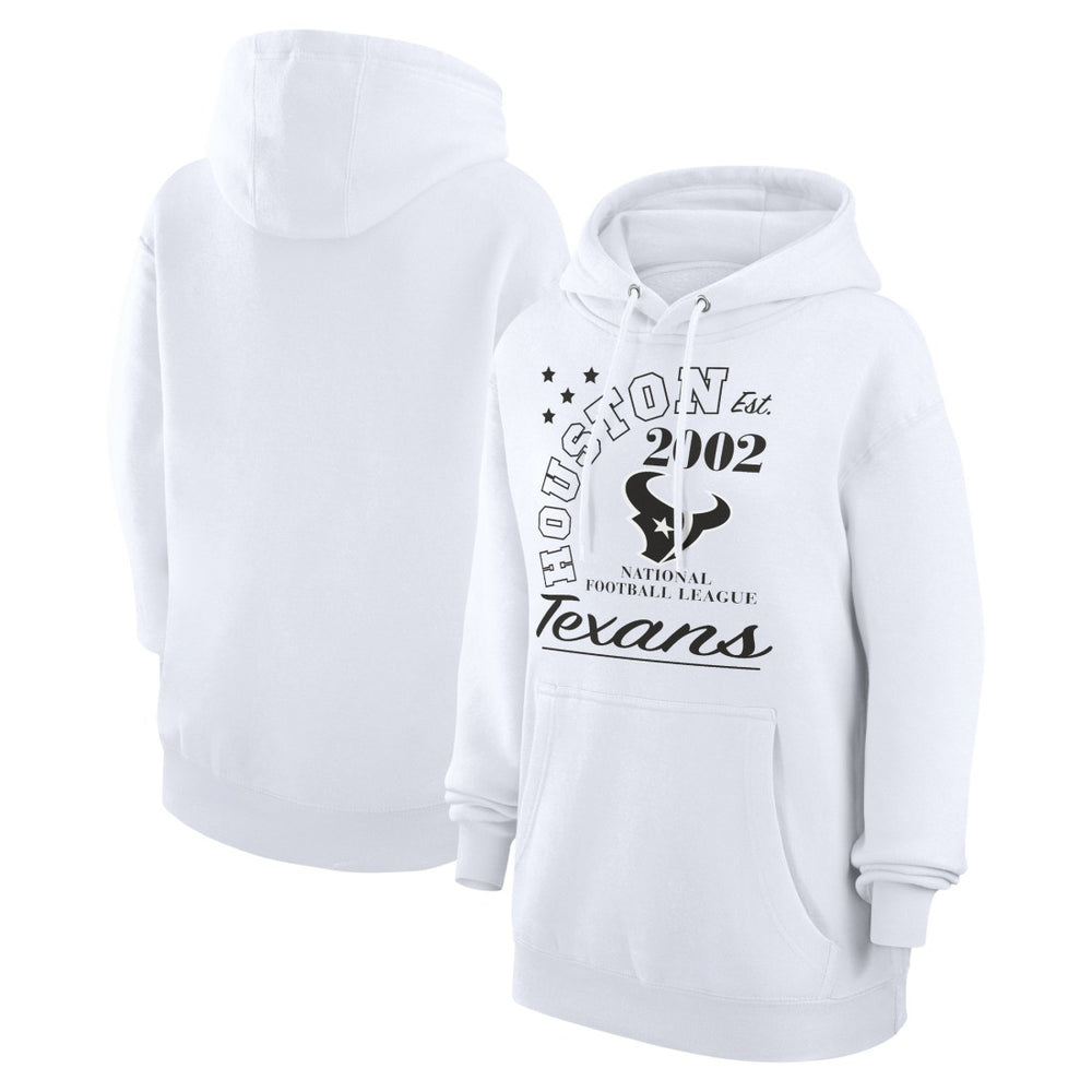 Houston Texans Starter Unisex Arch Team Fleece Pullover Hoodie White - NFL