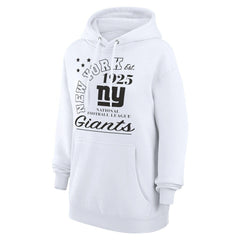 New York Giants Starter Unisex Arch Team Fleece Pullover Hoodie White - NFL