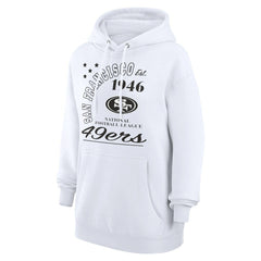 San Francisco 49ers Starter Unisex Arch Team Fleece Pullover Hoodie White - NFL