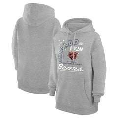 Chicago Bears Starter Unisex Arch Team Fleece Pullover Hoodie Heather Gray - NFL