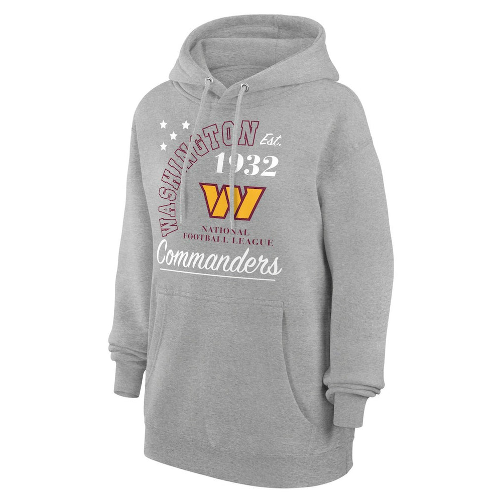 Washington Commanders Starter Unisex Arch Team Fleece Pullover Hoodie Heather Gray - NFL