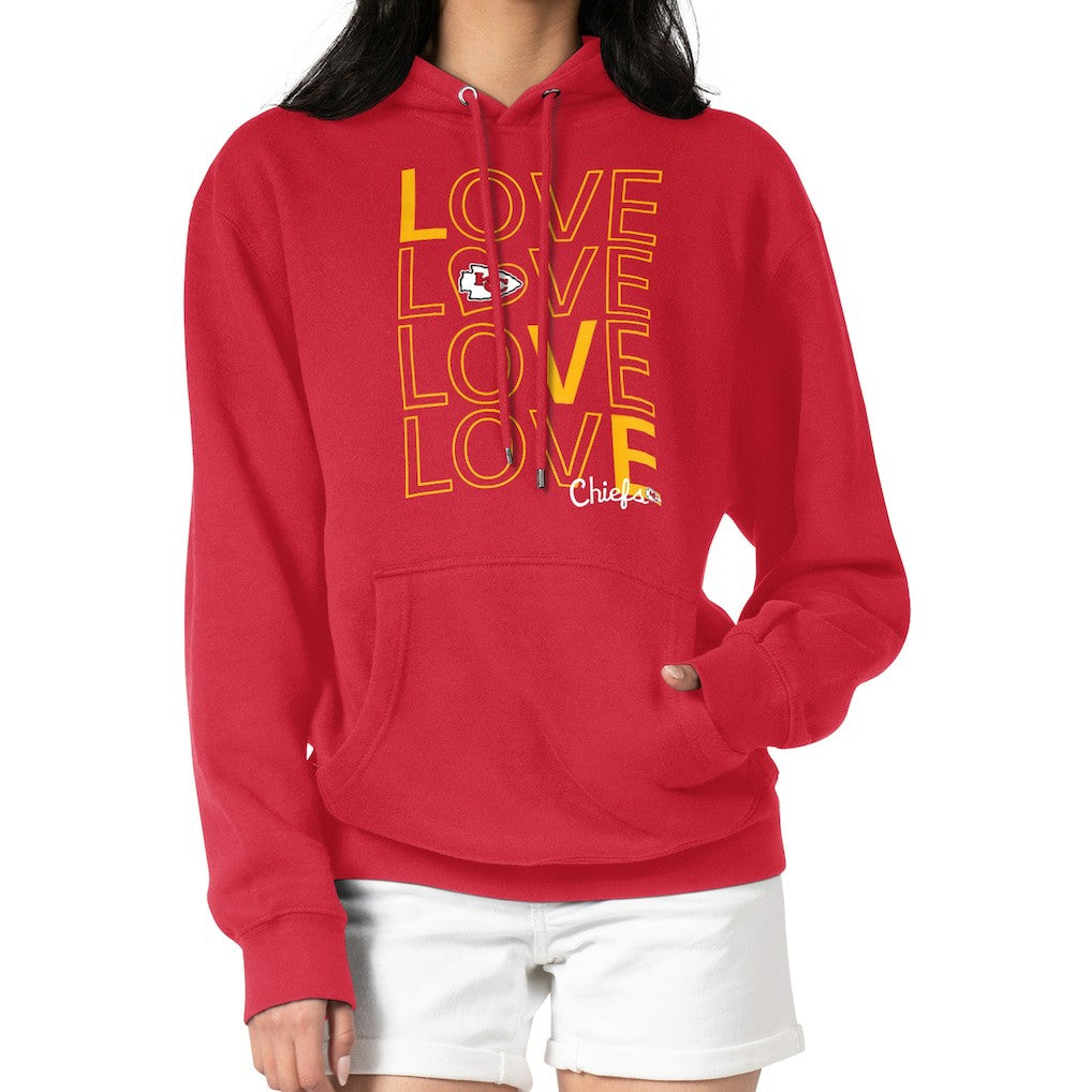 Kansas City Chiefs G-III 4Her by Carl Banks Women's Love Graphic Pullover Hoodie Red - NFL