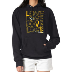 Green Bay Packers G-III 4Her by Carl Banks Women's Love Graphic Pullover Hoodie Black - NFL