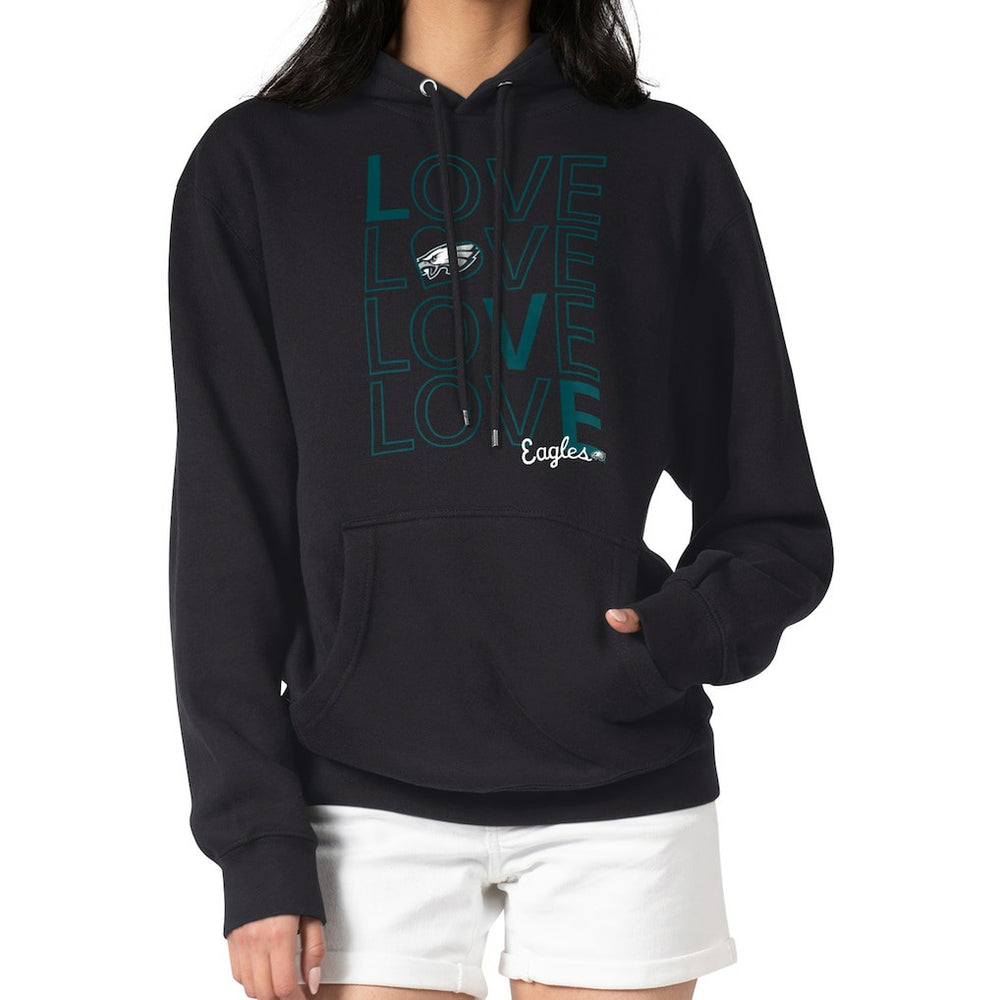 Philadelphia Eagles G-III 4Her by Carl Banks Women's Love Graphic Pullover Hoodie Black - NFL