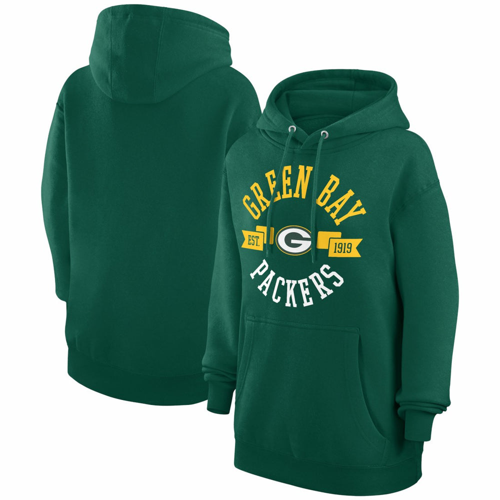 Green Bay Packers G-III 4Her by Carl Banks Women's City Graphic Team Fleece Pullover Hoodie Green - NFL