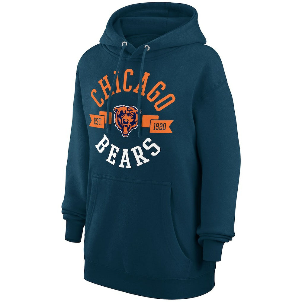 Chicago Bears G-III 4Her by Carl Banks Women's City Graphic Team Fleece Pullover Hoodie Navy - NFL