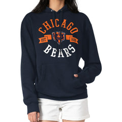 Chicago Bears G-III 4Her by Carl Banks Women's City Graphic Team Fleece Pullover Hoodie Navy - NFL